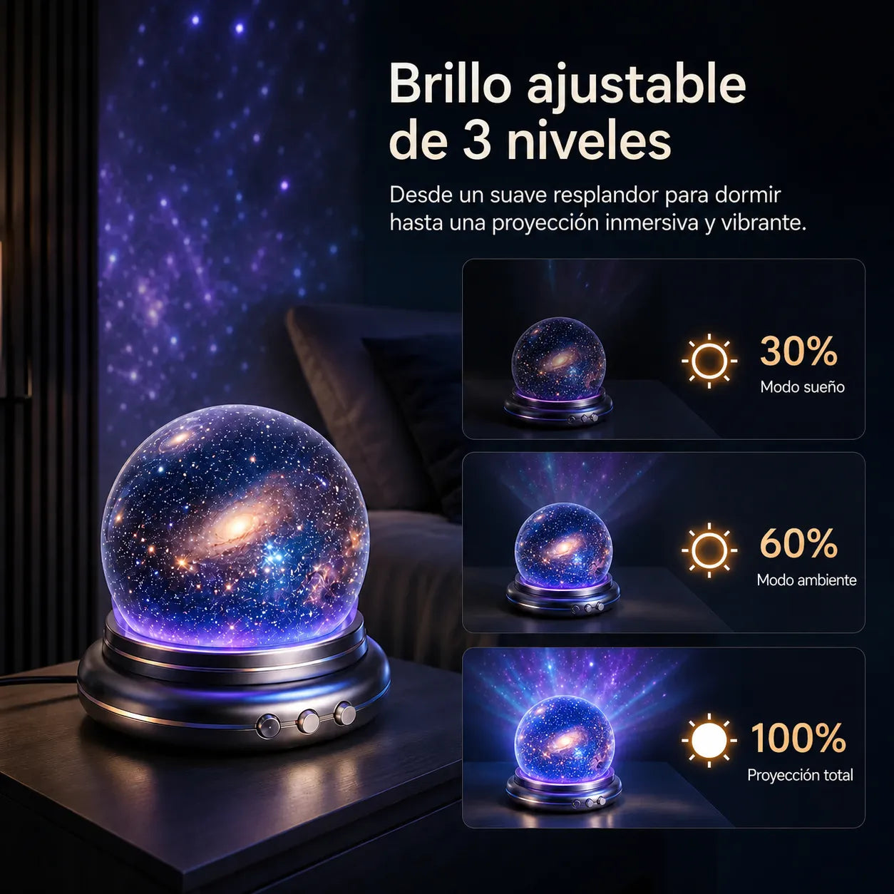 🌌 Proyector holográfico de estrellas 5D Topacme®