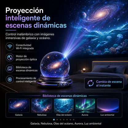 🌌 Proyector holográfico de estrellas 5D Topacme®