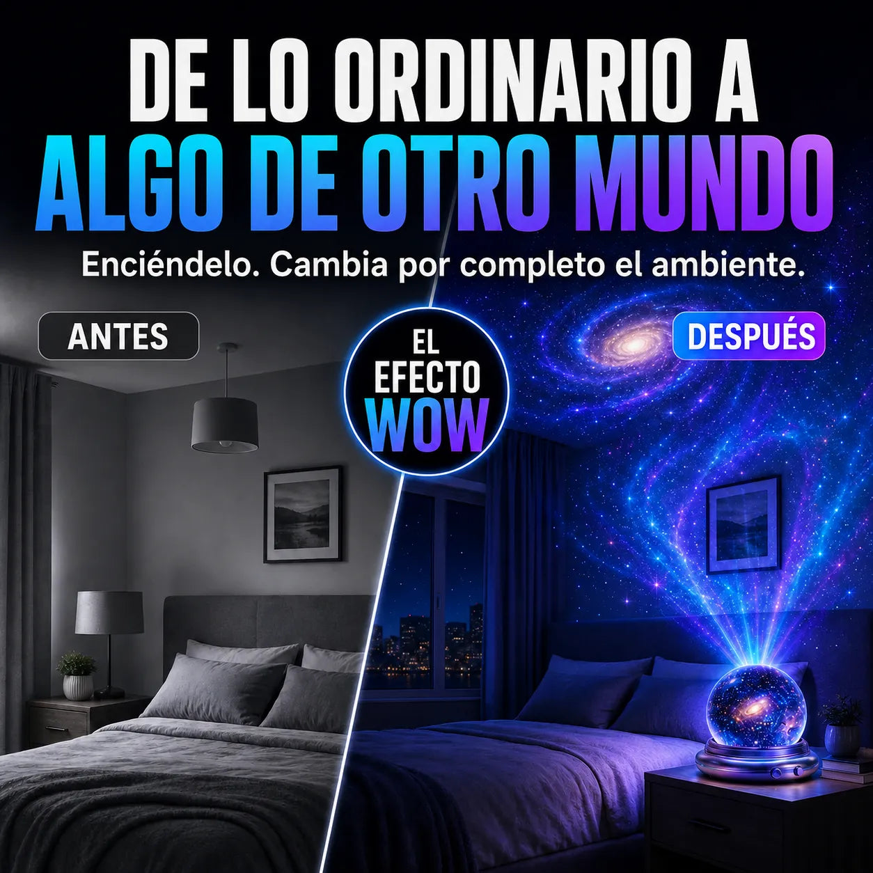 🌌 Proyector holográfico de estrellas 5D Topacme®