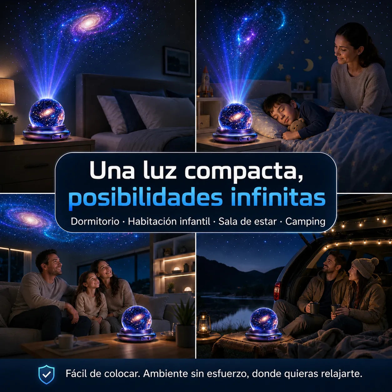 🌌 Proyector holográfico de estrellas 5D Topacme®